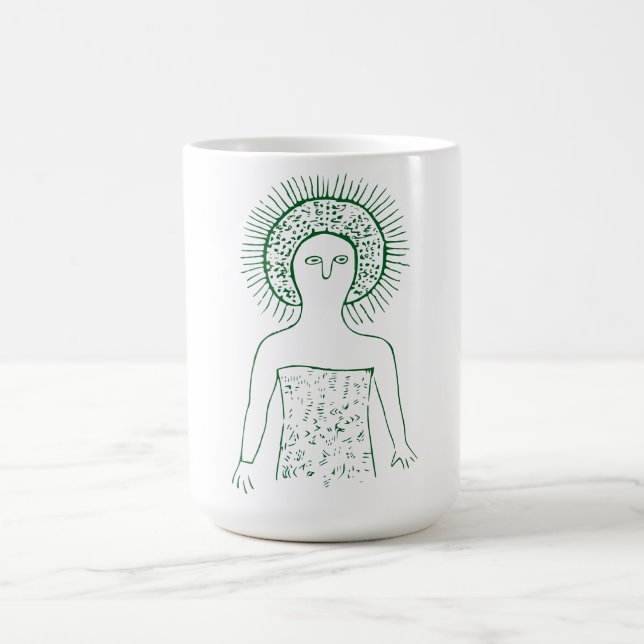 Australiska Cave Painting Coffee Mugg (Center)