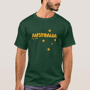 Australiska dagen Est 1788 Australian Aussie T-Shi Tee
