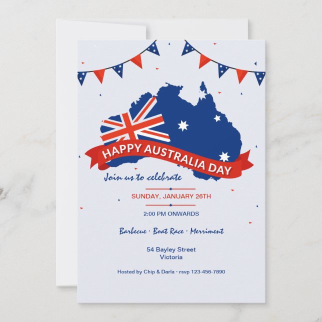 Australiska dagspartiets inbjudan (Framsida)