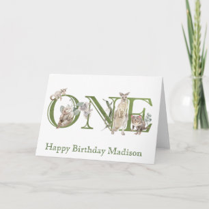 Australiska djur 1:a födelsedag 1 kort