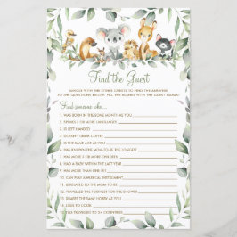 Australiska djur Grönska Hitta gästens spel 