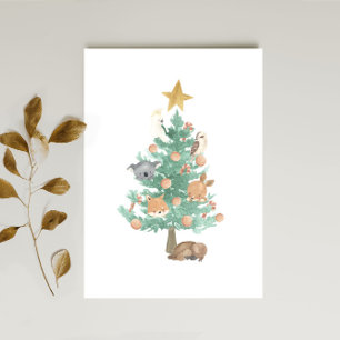 Australiska djur i Julgran Julkort