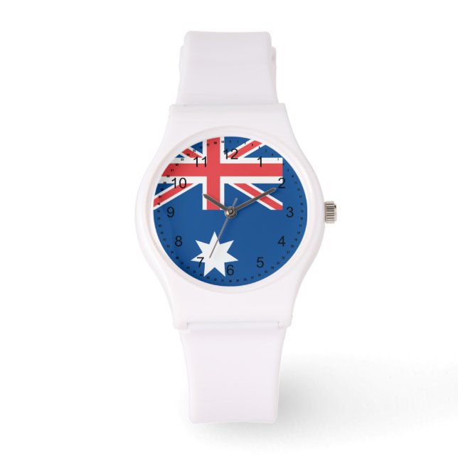 Australiska Flagga Armbandsur (Framsida)