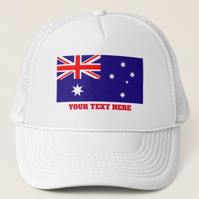 Australiska flagga Australiens anpassningsbar truc Keps (Framsida)