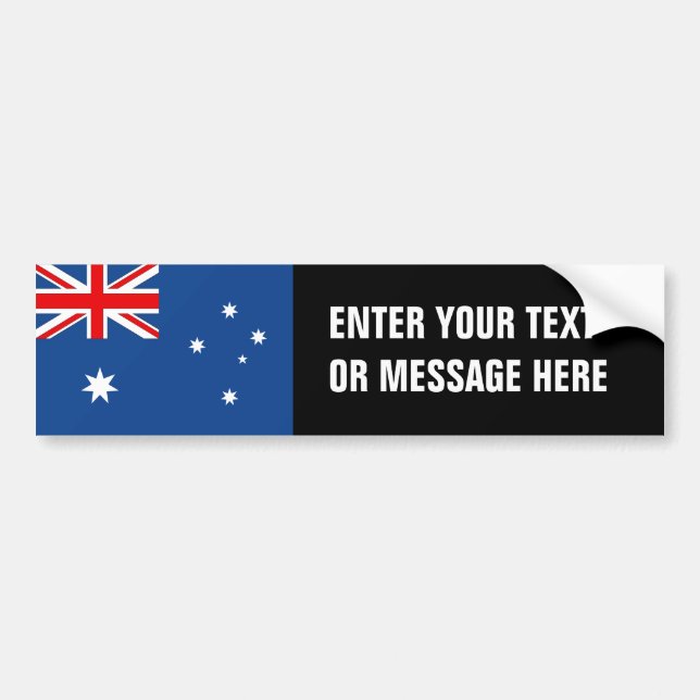 Australiska Flagga Bildekal (Framsidan)