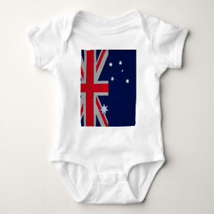 Australiska Flagga Design Carbon Fiber Chrome Stil Tee Shirt