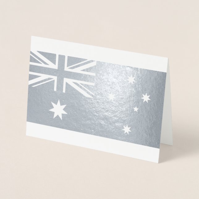 Australiska Flagga Folierat Kort (Framsida)