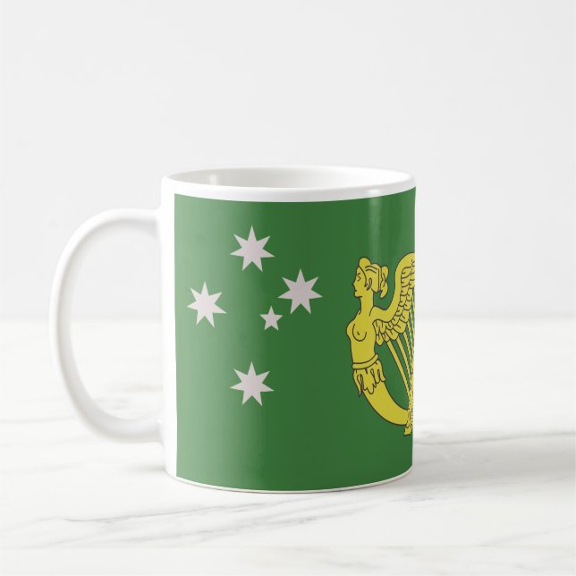Australiska flagga för det irländska arvet kaffemugg (Vänster)