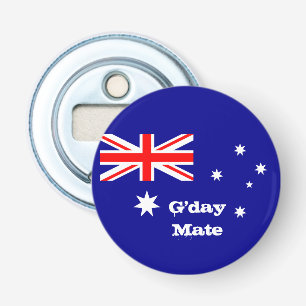 Australiska Flagga, G'day Mate Australia party /sp Flasköppnare
