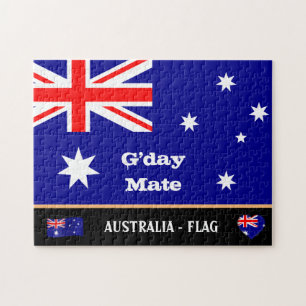 Australiska Flagga & G'day Mate puzzle / Australie Pussel