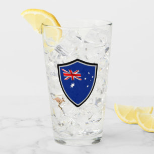 Australiska flagga glaskopp