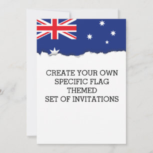 Australiska Flagga Inbjudningar