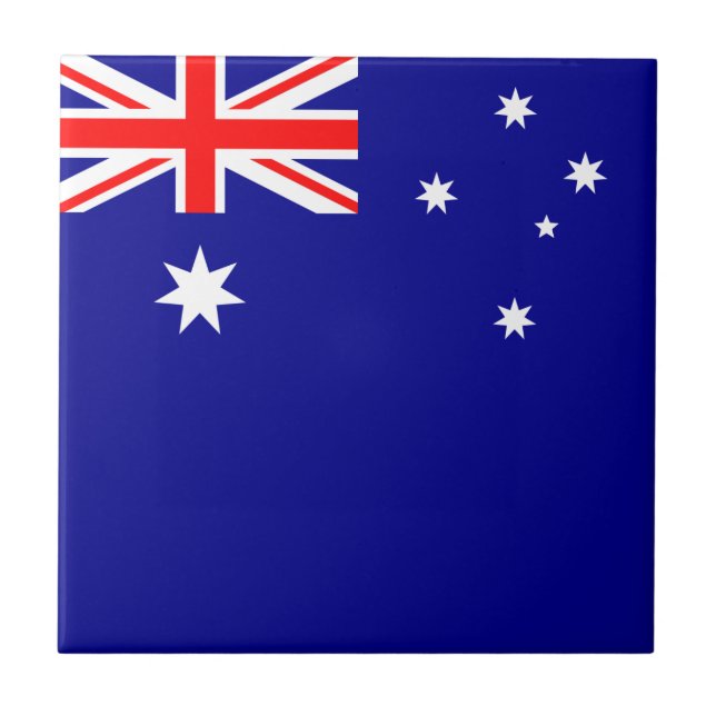 Australiska Flagga Kakelplatta (Framsidan)