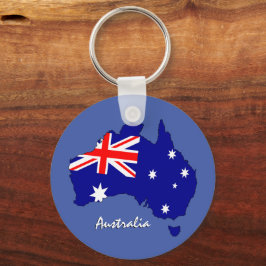Australiska Flagga, Karta & Australiska patrioter/ Nyckelring