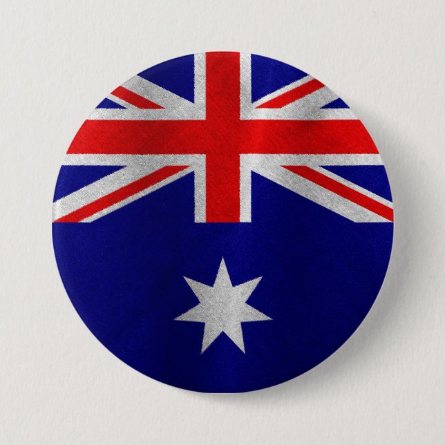 Australiska Flagga Knapp (Framsida)