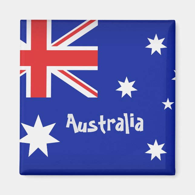 Australiska Flagga Magnet (Framsidan)
