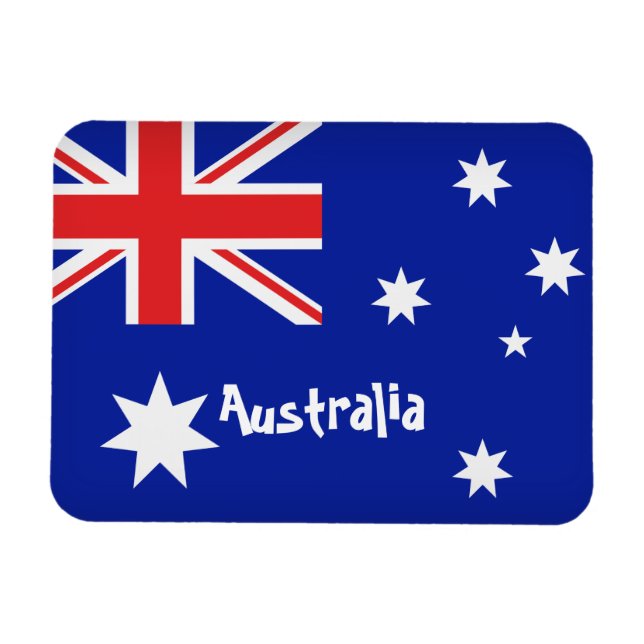 Australiska Flagga Magnet (Horisontell)