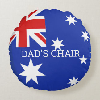 Australiska Flagga, PAPPOR, ORDFÖRANDE, runda Pill Rund Kudde