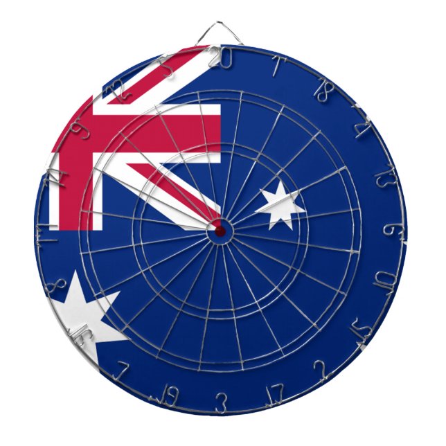 Australiska flagga piltavla (Framsidan)