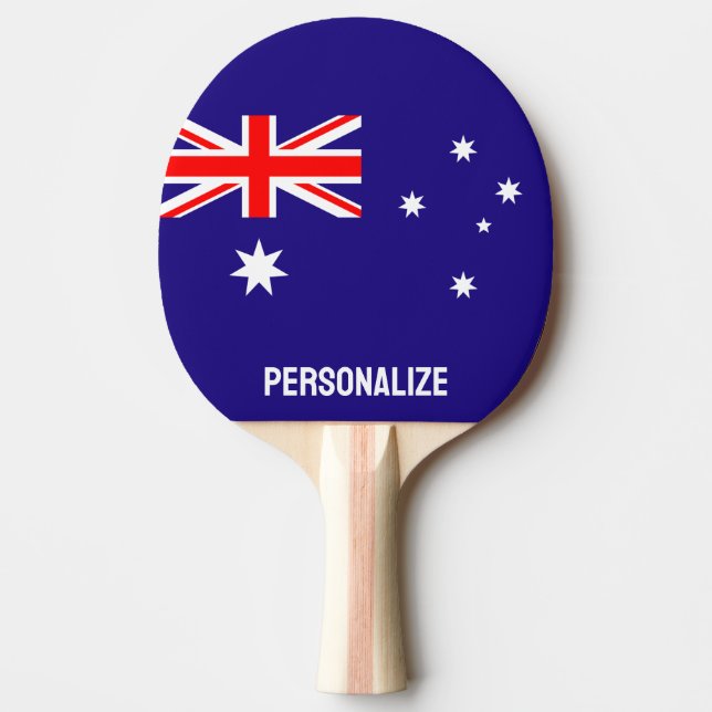 Australiska flagga ping pong-paddlar för bord tenn pingisracket (Framsidan)