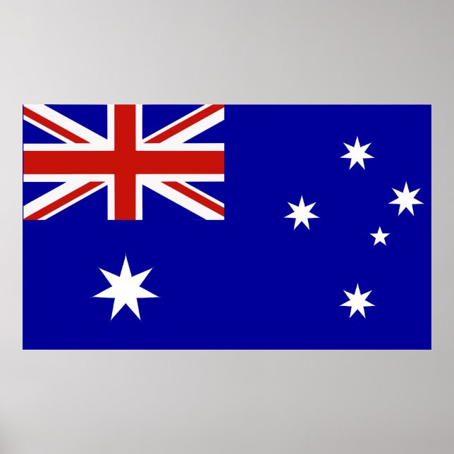 Australiska flagga poster (Framsidan)