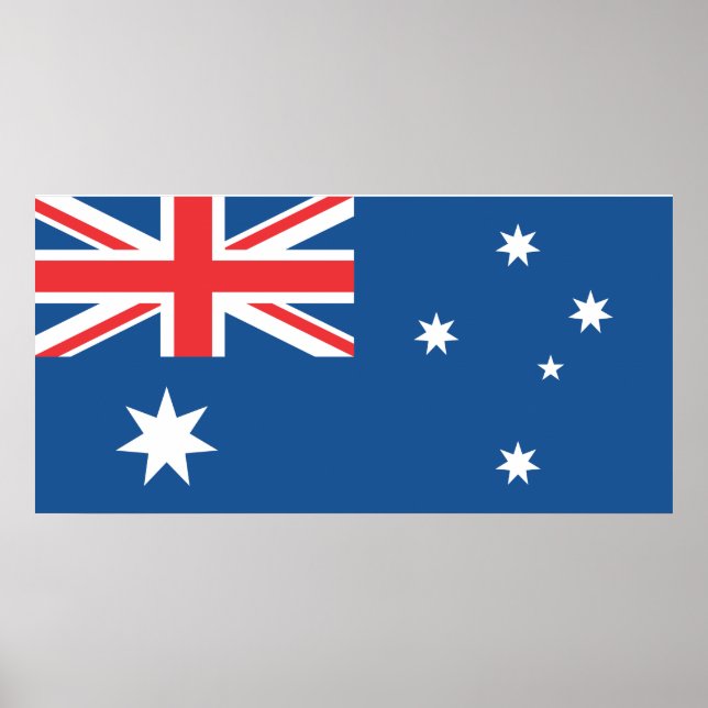 Australiska flagga poster (Framsidan)