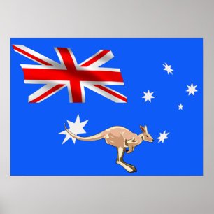 Australiska flagga poster