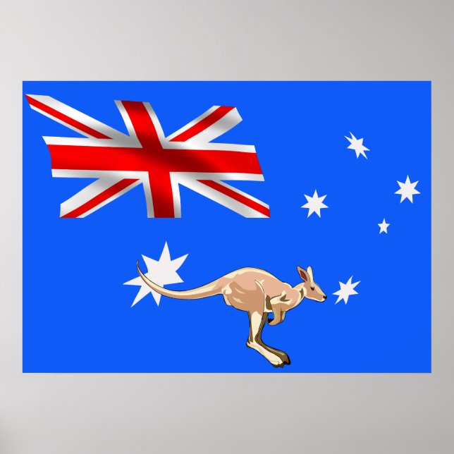 Australiska flagga poster (Framsidan)