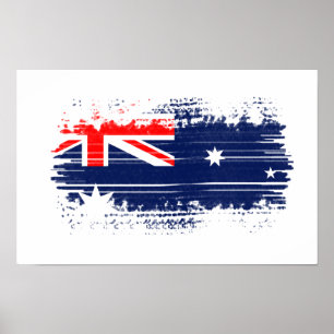 Australiska flagga poster