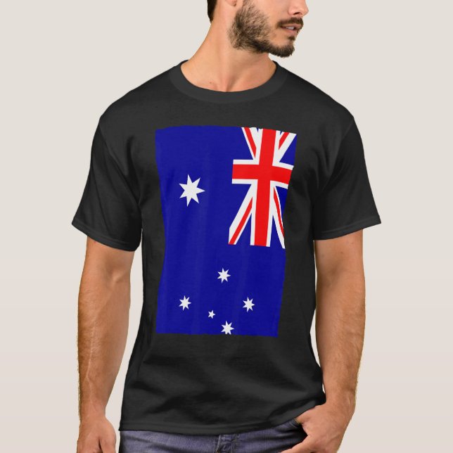 Australiska Flagga T Shirt (Framsida)