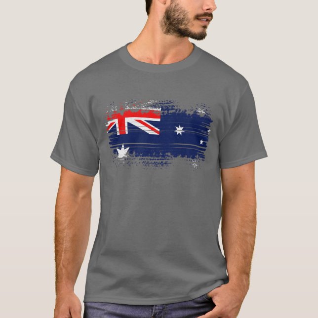 Australiska flagga t shirt (Framsida)