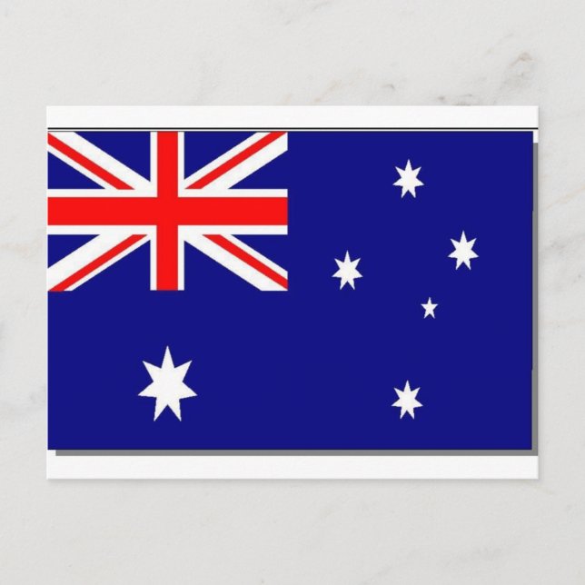 Australiska Flagga Vykort (Framsida)