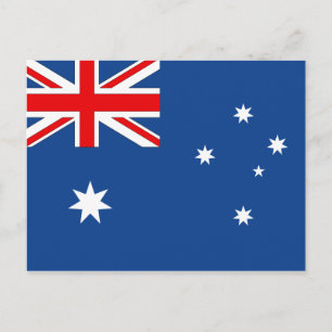 Australiska Flagga Vykort