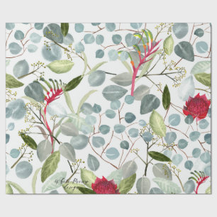 Australiska flora Eucalyptus lövs Big Presentpapper