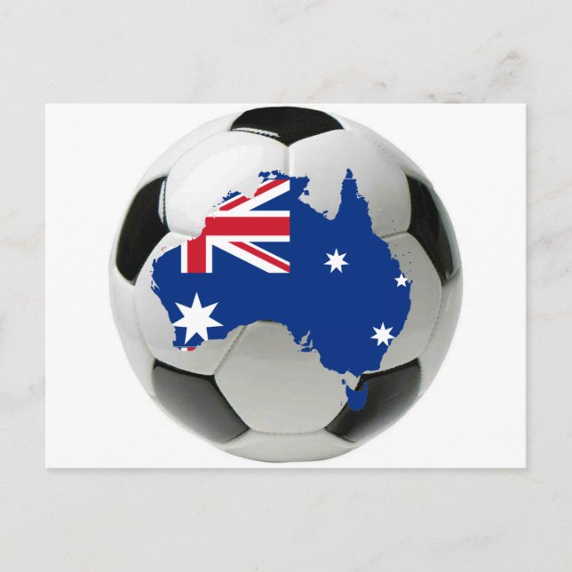 Australiska fotbollsspelare vykort (Framsida)