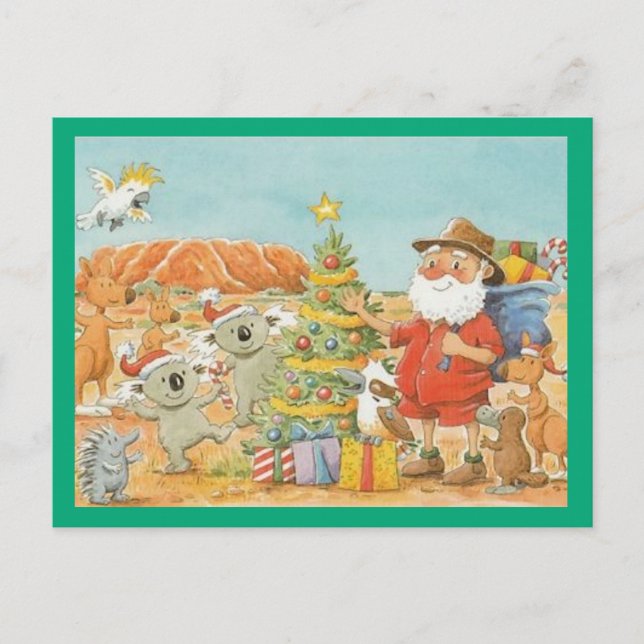 Australiska God jul Helg Vykort (Framsida)
