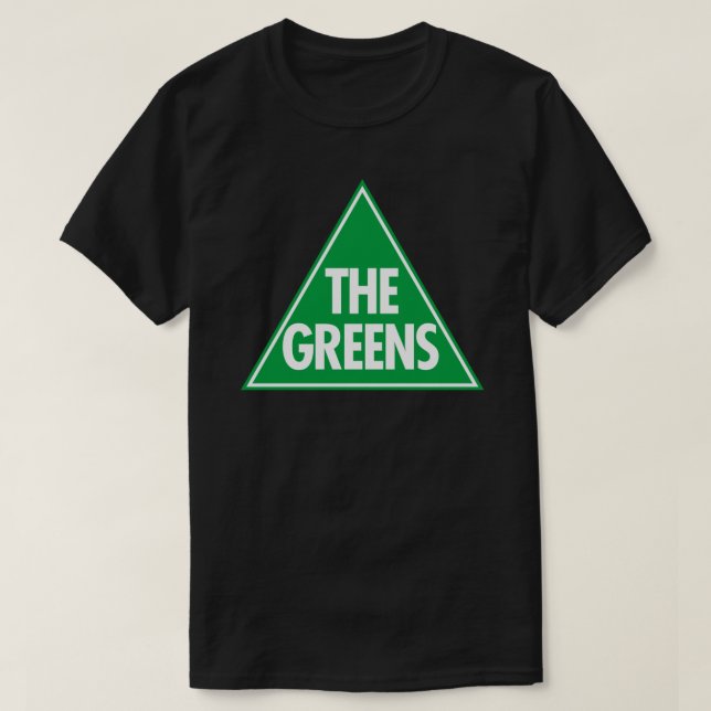 Australiska Gröntar Party Sticker T Shirt (Design framsida)