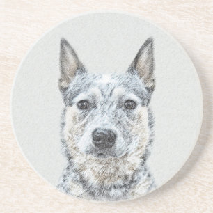 Australiska Hund Cattle Painting - Cute Original A Underlägg