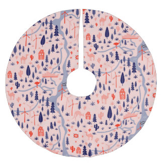 Australiska ikoner, sömlös dekorativ mönster. julgransmatta borstad polyester