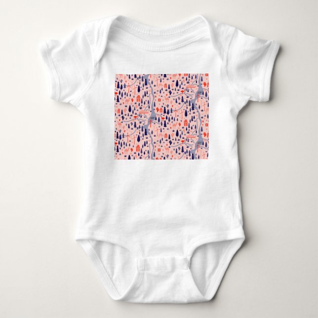 Australiska ikoner, sömlös dekorativ mönster. t shirt (Framsida)