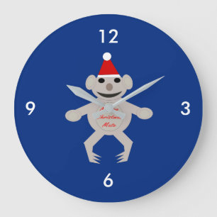 Australiska jul Koala Bear Wall Clock Stor Klocka