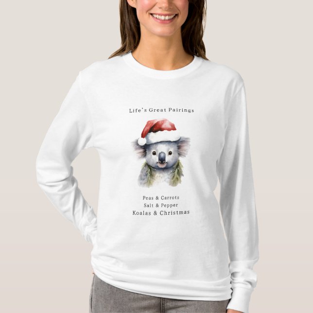 Australiska jul Koala T Shirt (Framsida)