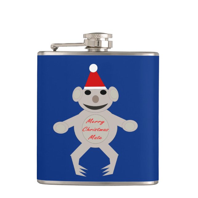 Australiska julen Koala Bear Flask Fickplunta (Framsidan)
