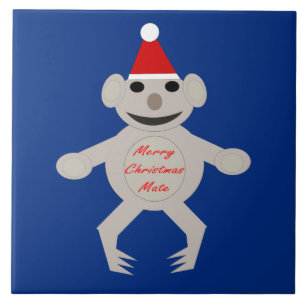 Australiska julen Koala Bear Tile Kakelplatta
