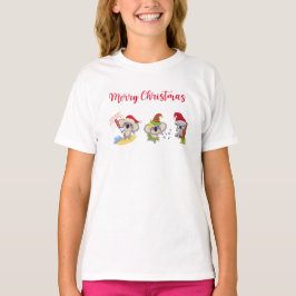 Australiska julen Party med Cute Koalas T Shirt