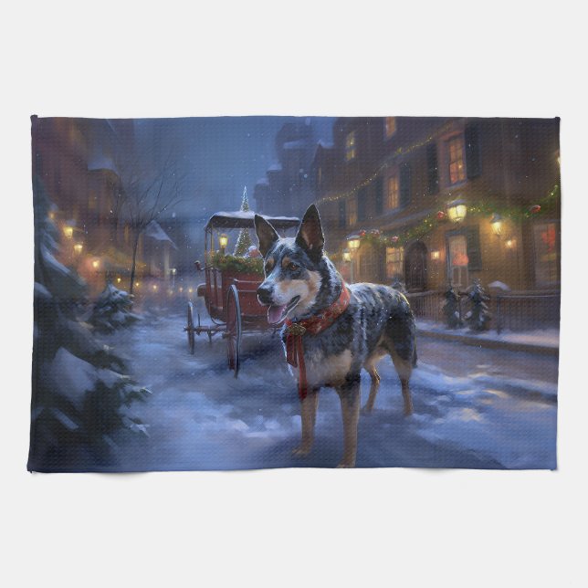 Australiska julhelgen i Cattle Kökshandduk (Horisontell)