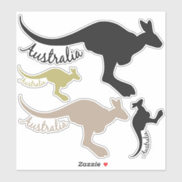Australiska Kangaroos-klistermärken Klistermärken