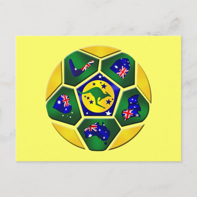Australiska konfektionskärnor Australiens flagga Vykort (Framsida)