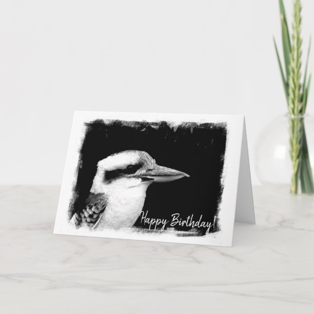 Australiska Kookaburra Hälsning-födelsedagskort Kort (Framsida)