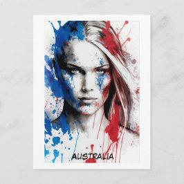 Australiska kvinnor i Abstrakten Vykort